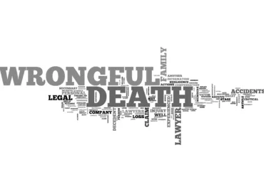 wrongful death word cloud
