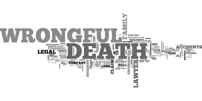 wrongful death word cloud