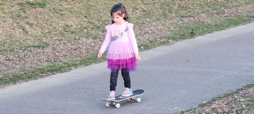 Girl on skateboard